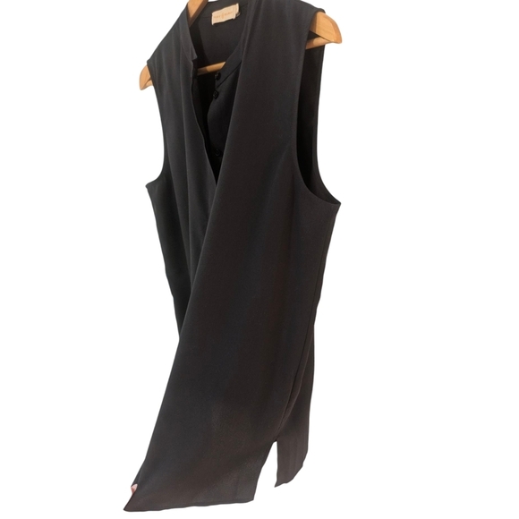 Tory Burch Navy Blue Mandarin Collar Blouse - Picture 7 of 13